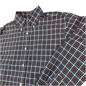 Lauren Ralph Lauren Classic Fit Non Iron 15.5 32/33 Green Red Classic Plaid